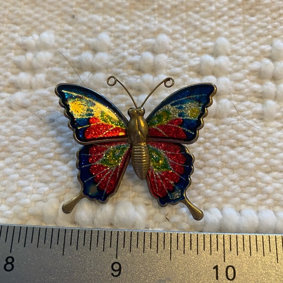 ⚫️ Colorful butterfly pin brooch - Picture 2 of 3